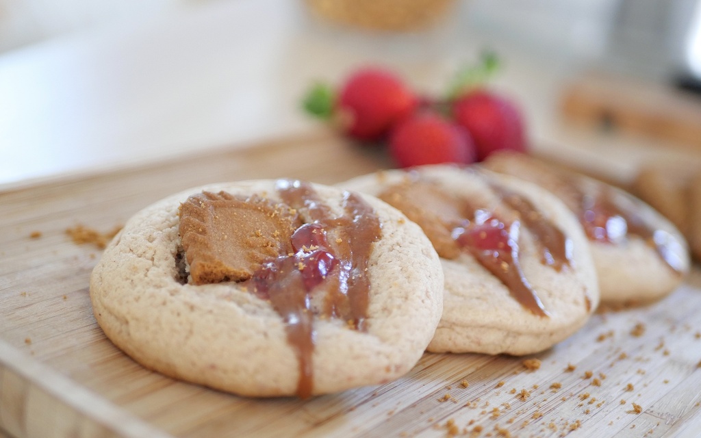6 x ÉPICTÈTE - Speculoos biscuits & strawberry puree